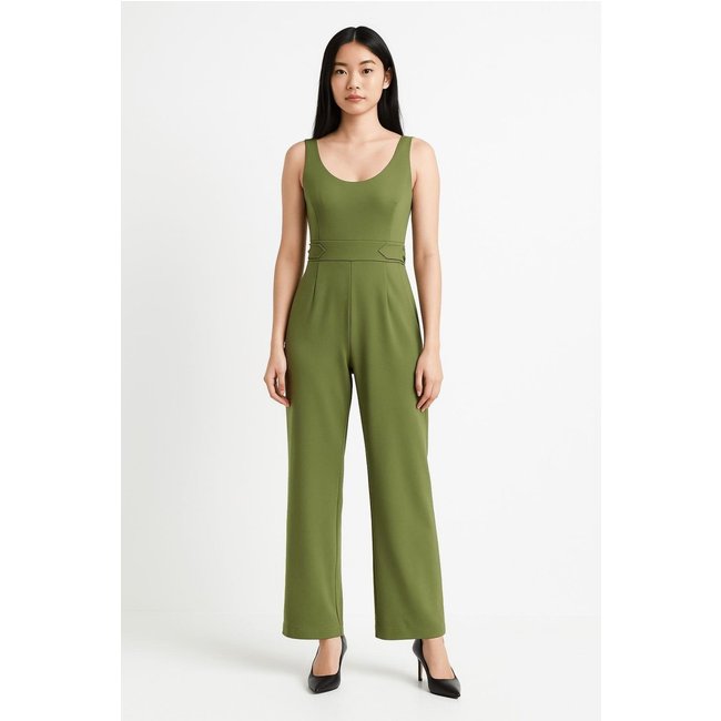 Macacão Pantalona Ponto Roma Feminino VERDE