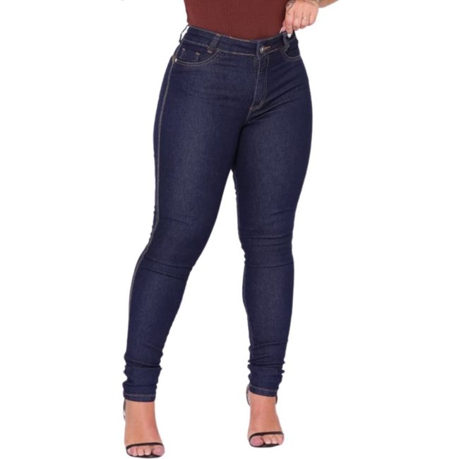 Calça Skinny Jeans Escuro Feminina Alleppo Jeans