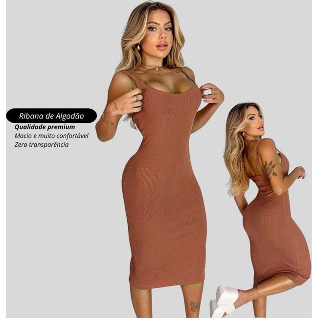 Vestido curto feminino casual chocolate canelado ribana justo colado apertado garota urbana fashion