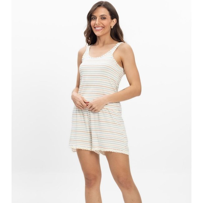Pijama Regata Feminino Regata Infinita Cor Azul