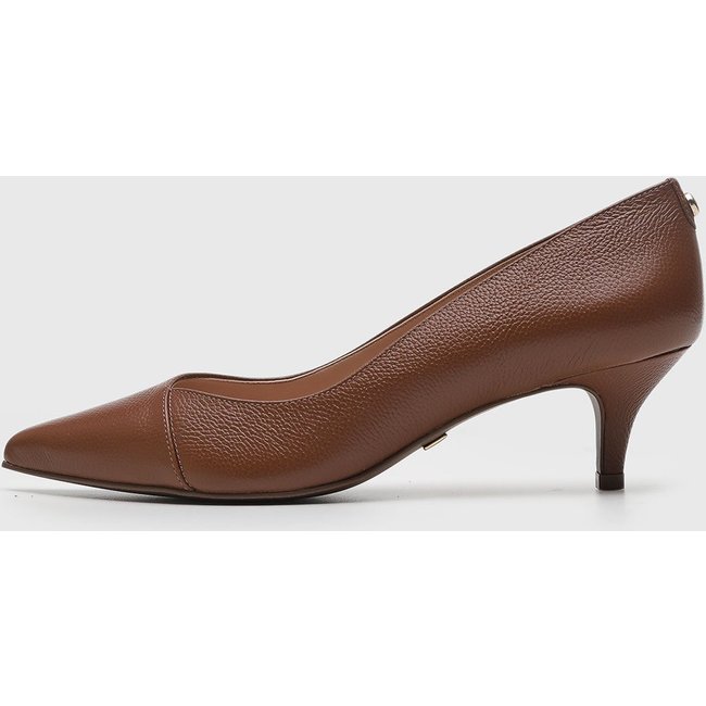 Scarpin Feminino Jorge Bischoff Bico Fino Marrom