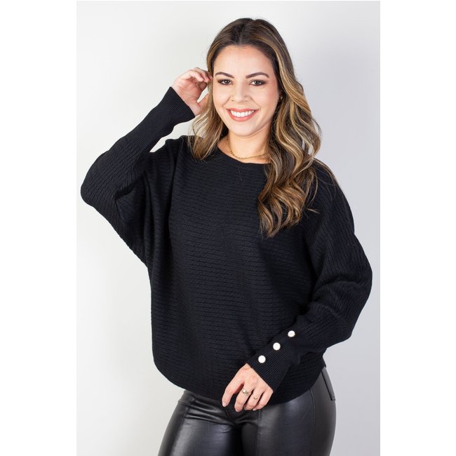 Blusa feminina ponchinho 81196 - Preto