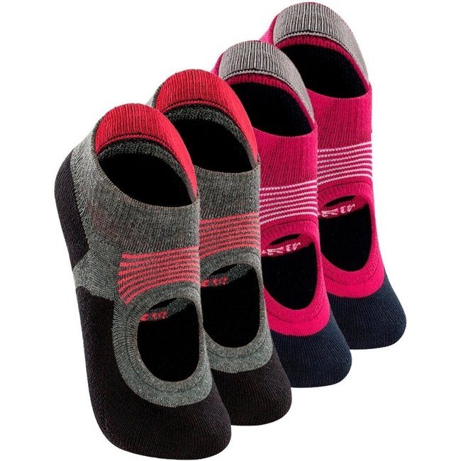 Kit 4 Pares de Sapatilhas Antiderrapante Pilates Lupo 3286-002 Rosa