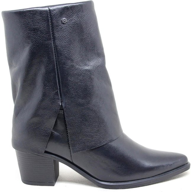 Bota Loren Couro Preto - LOR005