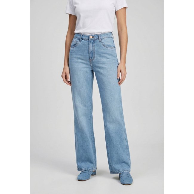 Calça Feminina Lança Perfume Wide Leg Azul