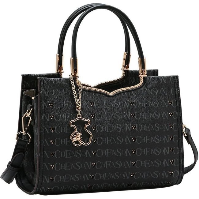 Bolsa Feminina Chenson Cristal Monograma 3485399 Preto