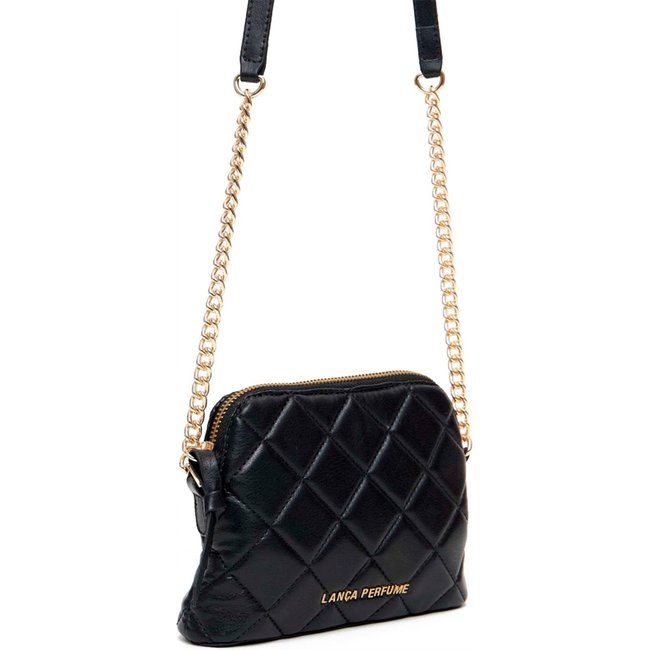 Bolsa Crossbody Lança Perfume Matelase Pr25 Preto Feminino