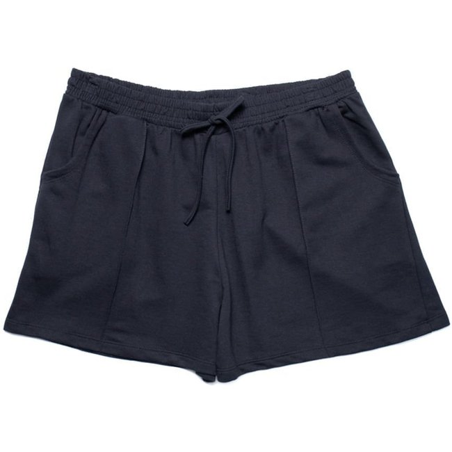 Short Feminino Rechsul Plus Size Moletom Preto