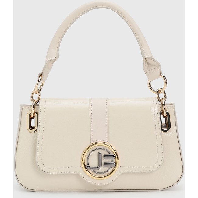 Bolsa Feminina Jorge Bischoff Detalhe Metálico Off-White