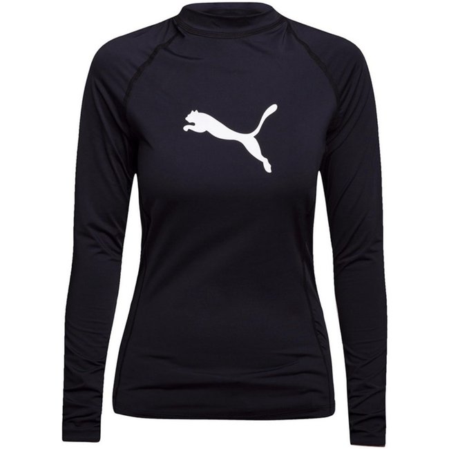 Camisa Térmica Puma UV50+ Manga Longa Feminina - Preto