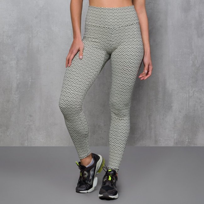 Calça Legging De Chelles Texturizada Bicolor FT1013CA