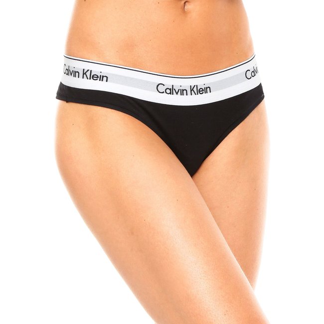 Calcinha Calvin Klein Underwear Biquíni Logo Preta