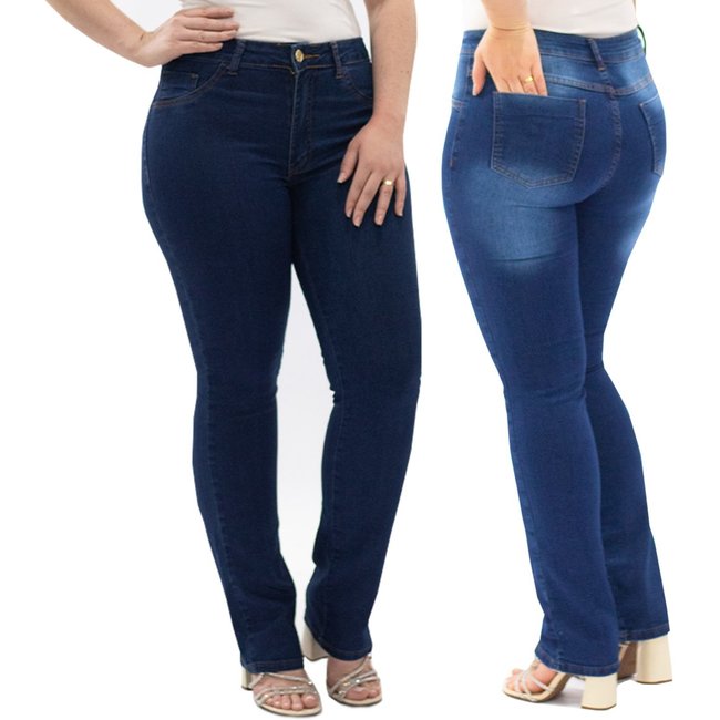 Kit 2 Calças Jeans Femininas Almix