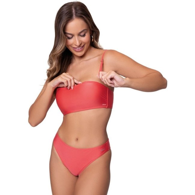Conjunto Biquíni Selene Top + Calcinha Básico Feminino - Rosa - selene