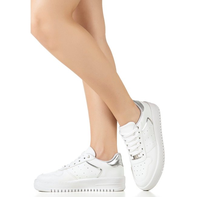 Tenis Feminino Casual Retrô Recortes Original Gigil Branco