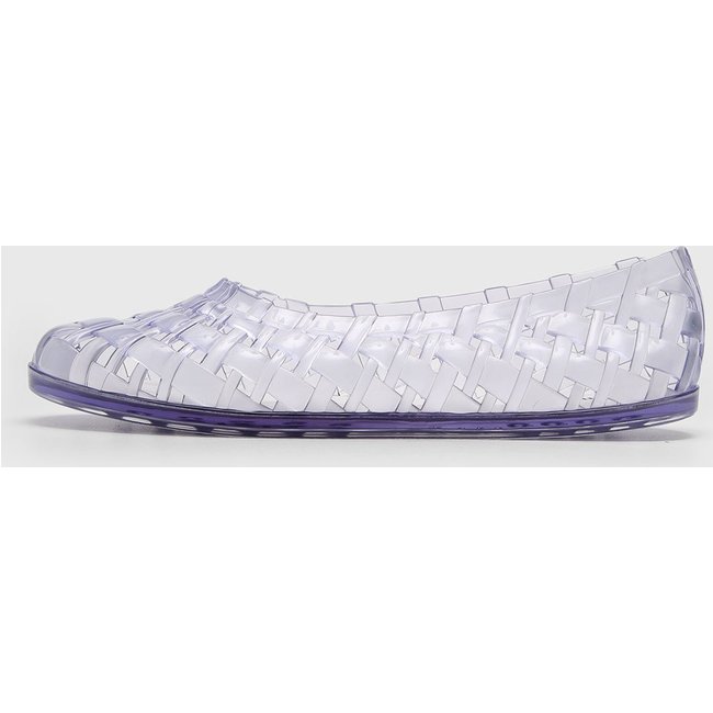 Sapatilha Melissa Trançada Transparente Roxa