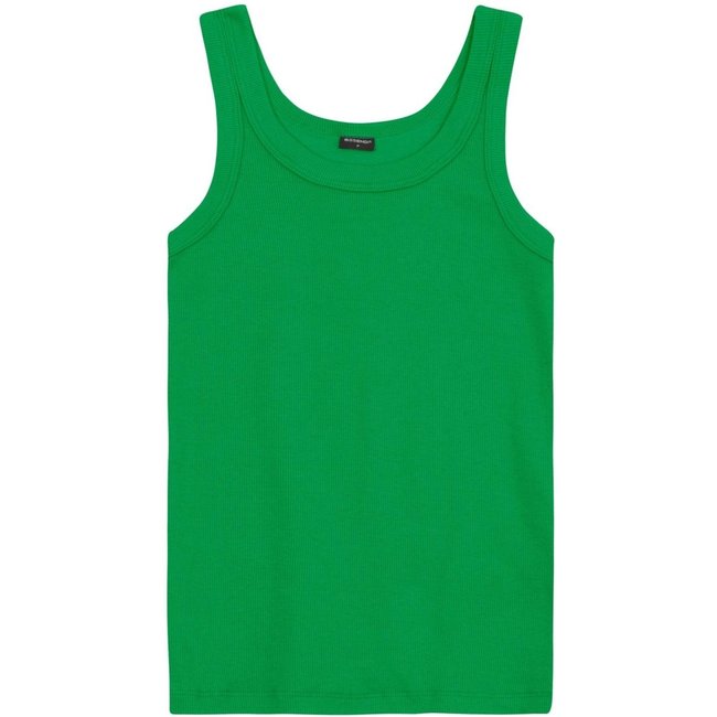 Blusa Feminina Em Ribana Canelada Essendi Verde Médio Verde