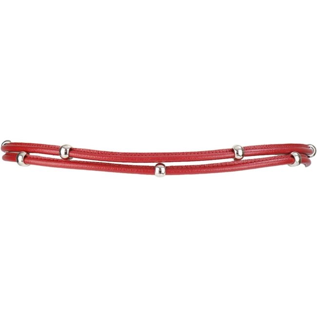 Cinto Crisfael Corda Duplo Vermelho Com Prata