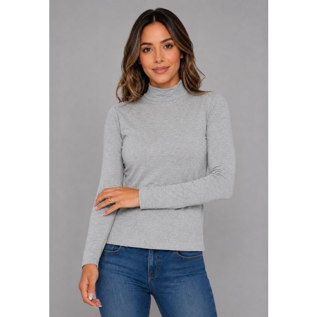 Blusa Manga Longa Gola Mescla