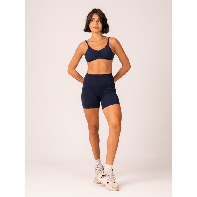 Bermuda Fitness com bolso Azul Marinho