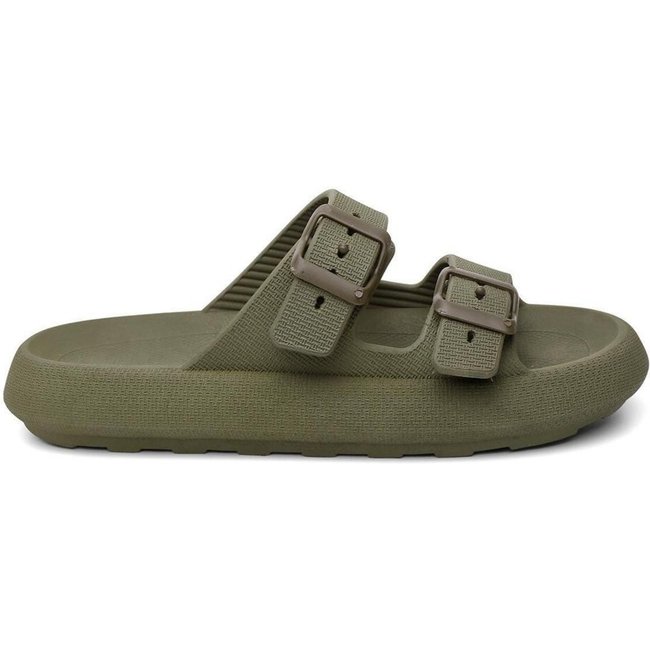 Chinelo Nuvem Birke Lavini Ortopédico Com Fivela Ajustavel Verde