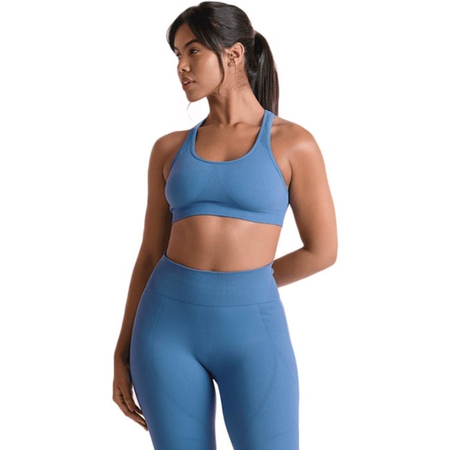 Top Duplo Lupo Challenge Feminina ConfortFit 71407 Azul