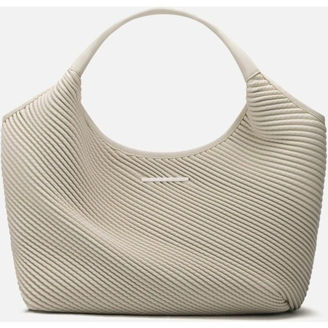 Bolsa Grande De Ombro Texturizada Com Alças Duplas