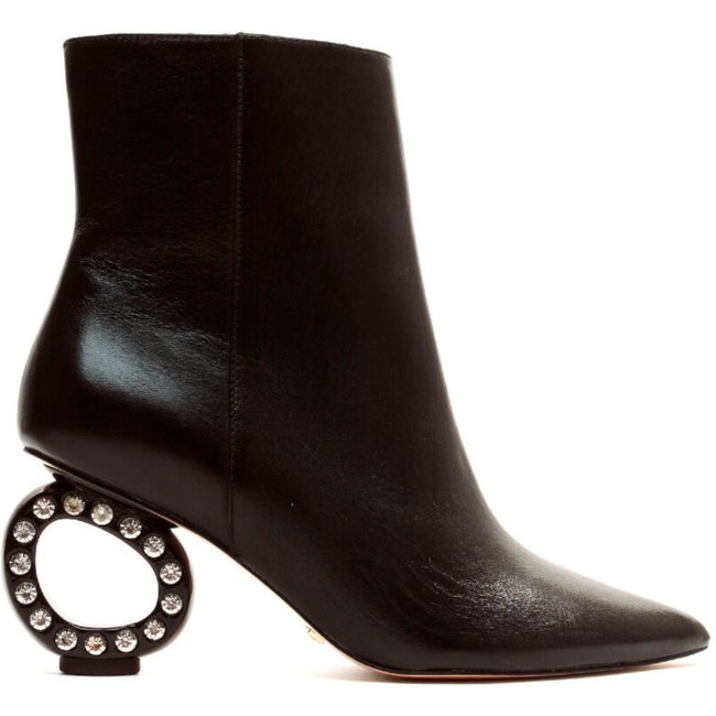 Bota Couro Preto Cano Curto Cecconello 2376001-1