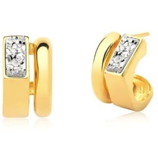Infantil - Brinco Conect com Pedra Natural Drusa Banhado a Ouro 18k Semijoia Ania Store