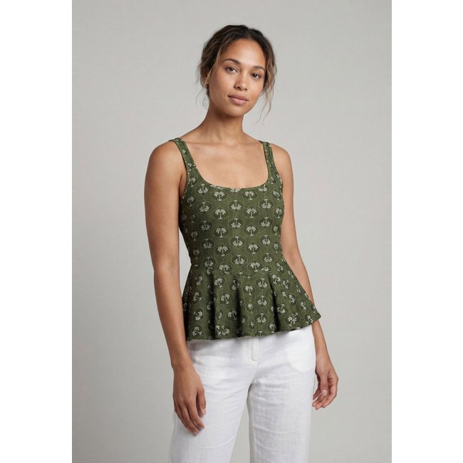 Blusa Feminina Lez a Lez Malha Canelada Sevilha Verde