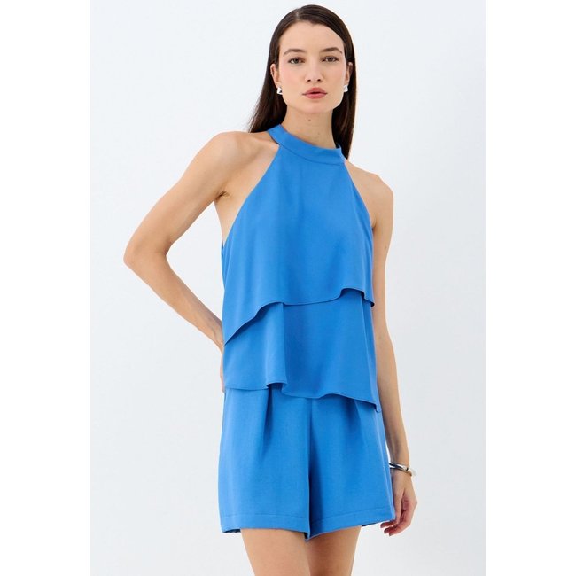 Blusa Gola Halter Frente Sobreposta ACT Feminino