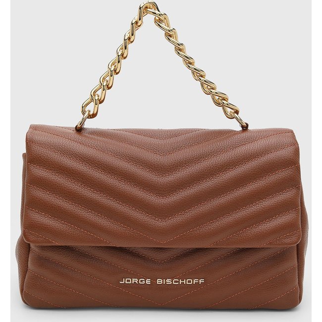 Bolsa Feminina Jorge Bischoff Pequena Caramelo