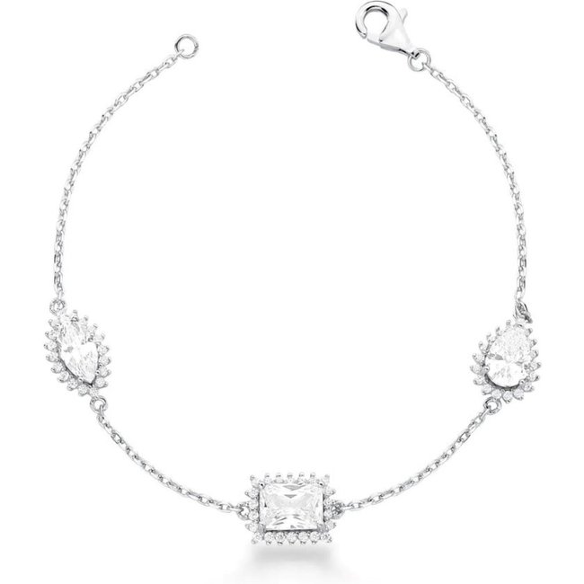 Infantil - Pulseira em Prata com Cristais e Zircônias Semijoia Ania Store