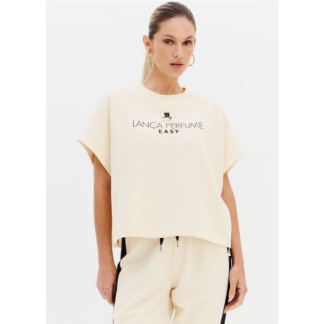 Blusa Mangas Curtas Com Estampa Sport Easy