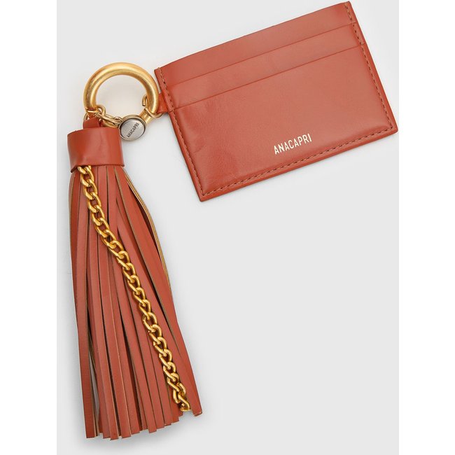 Chaveiro Feminino Anacapri Tassel Porta-Cartões Argila