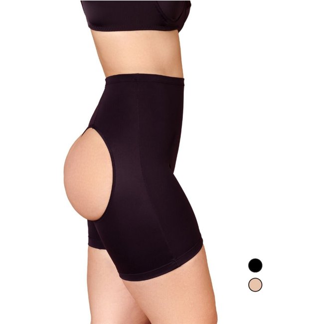 Calcinha Short Levanta Empina Bumbum Efeito Natural Sem Bojo Shanty Lingerie Preto