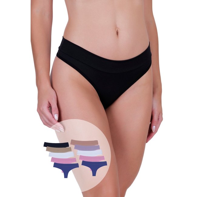 Kit 10 Calcinhas Femininas Fio Microfibra Atlética Cós Duplo Concept Lingerie