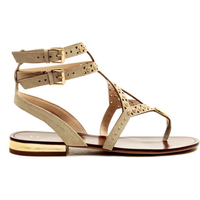 Rasteira Couro Creme Cecconello 2724007-2