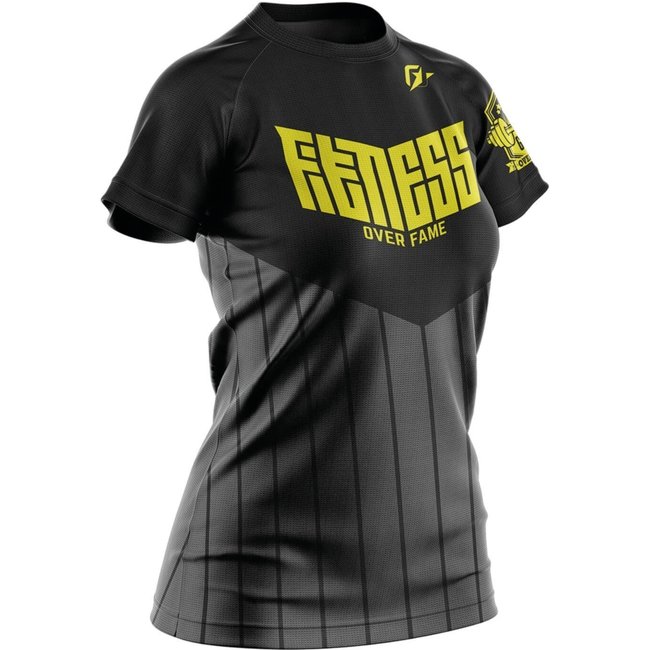 Baby Look Feminina Treino Academia Fitness Wally Cinza