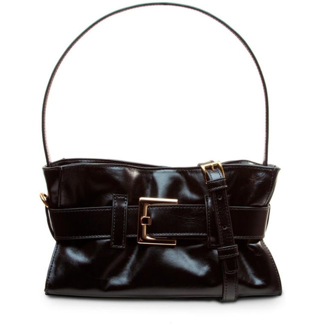 Bolsa Couro Preto Cecconello C2645-5