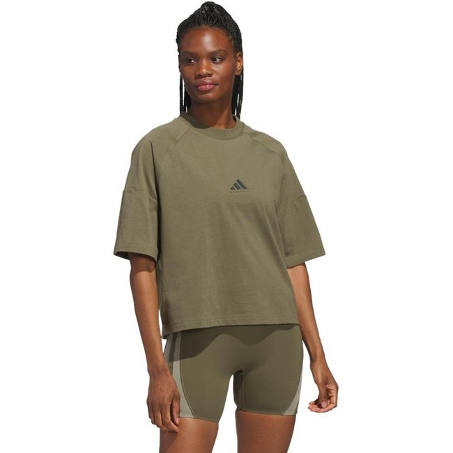 Camiseta Boxy adidas Basketball adidas Performance Verde