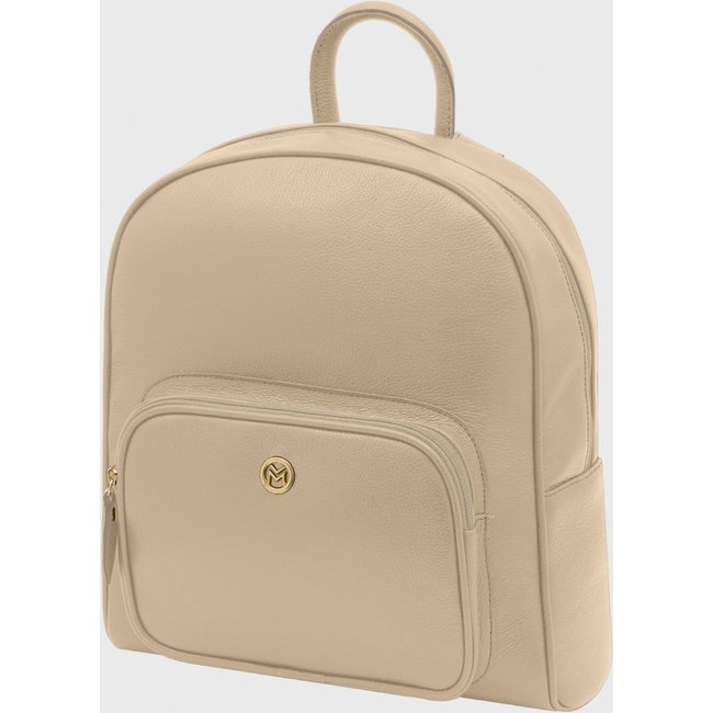Mochila Couro Mariart 6601MRT Aveia