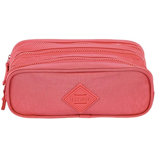 Infantil - Estojo 3 Compartimentos Crinkle Laranja - Apricot Laranja
