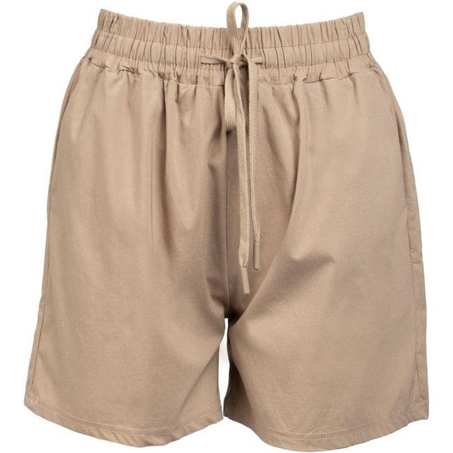 Short Feminino Facinelli Cintura Média Marrom Claro
