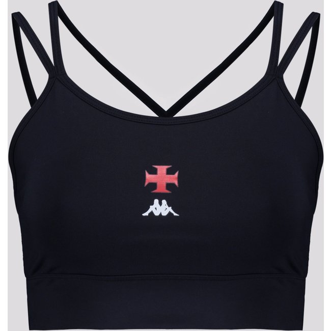Top Kappa Vasco Supp Aimee Feminino Preto