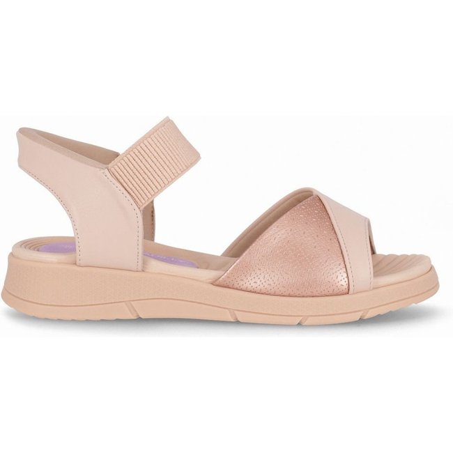 Papete SlipFit Anabela Médio Rose com Ouro Rosado