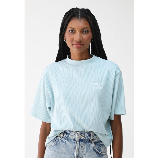 Camiseta Canelada Puma Relaxed Classic Azul