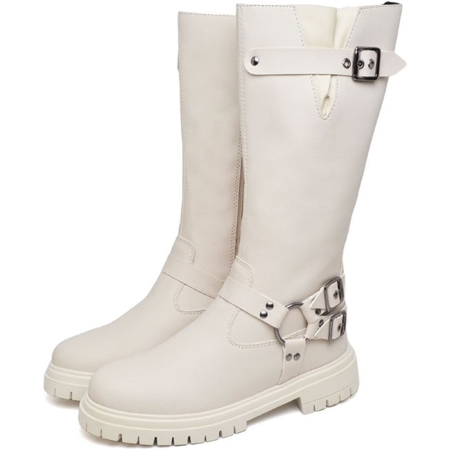 Bota Feminina Cano Alto DUBUY 1820FG Areia