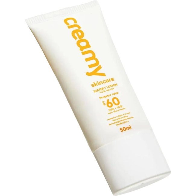 Creamy Skincare Protetor Solar 50g FPS 60 Watery Lotion 50ml