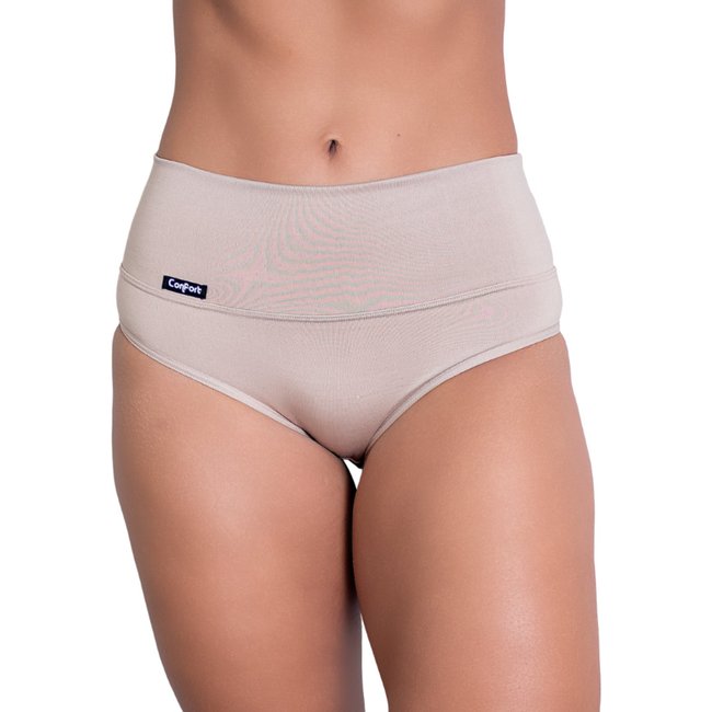 Cintas Calcinhas Modeladora Segura Barriga Modela Cintura Reduz Medidas Lingerie Feminina - BEGE